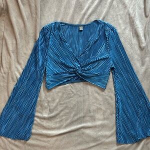 SHEIN Vibrant Blue crop top